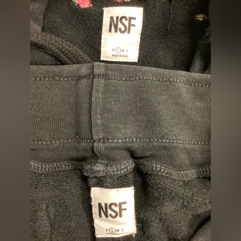 NSF Sayde Distressed Sweatpants Joggers 28 x 26 Hoodie Sweatsuit - Picture 12 of 14